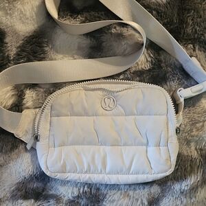 lululemon athletica Cream Quilted Crossbody Bag